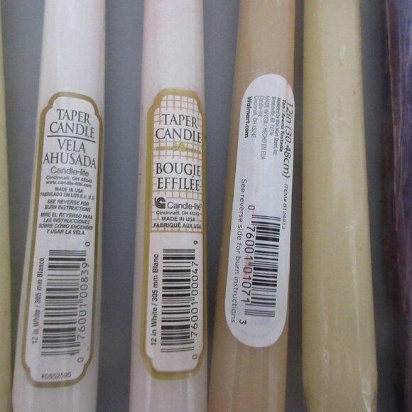 Candle-lite & Gibson Taper Candle Lot 7 (each wrapped in plastic) Made in USA - Picture 2 of 5
